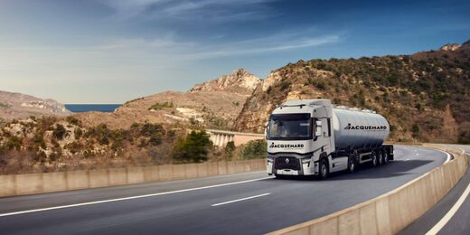 Transport de marchandises conditionnées : camion grue, plateau et Tautliner